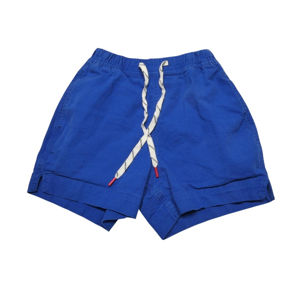 Topo Designs Shorts Womens XS Blue Organic Cotton Canvas Chino Elastic Waist